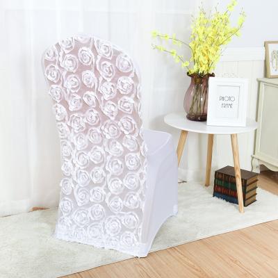 China Wholesale Reusable White Party Spandex Event Weddings Decoration Chair Cover for sale