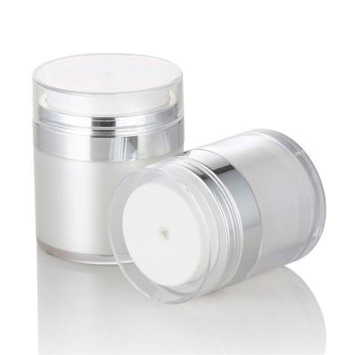 China Cosmetic Skin Care Cream Packaging 15ml 30ml 50ml Airless Jar For Cream for sale