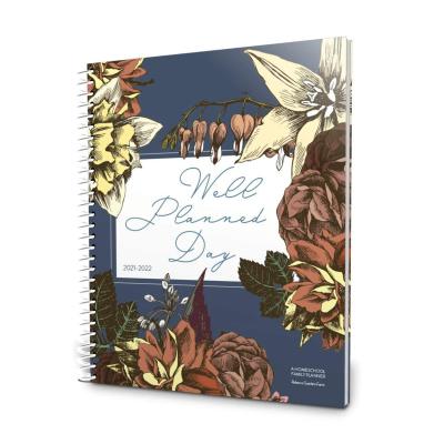 China Low MOQ Custom Printing Gold Spiral 2020-2021 Weekly Daily Planner A4 Notebook From Eco-friendly Paper for sale