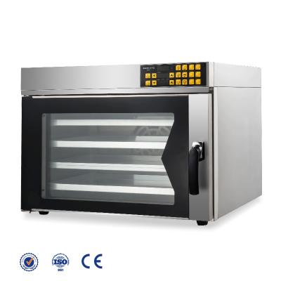 China Commercial Electric Hotels 4 Trays Hot Air Steam Convection Oven for sale