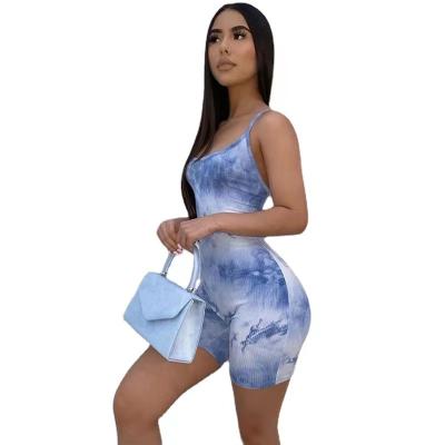 China Latest Design Breathable Floral One Piece Women Casual Jumpsuit Sexy Jumpsuit Rompers for sale