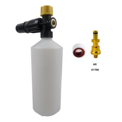 China SS+Brass+Plastic Best Selling Goods Using Car Cleaning Snow Foam Lance Gun With 1/4