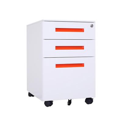 China Movable Metal Storage Cabinet Desk Side Filer with Drawer for Office for sale