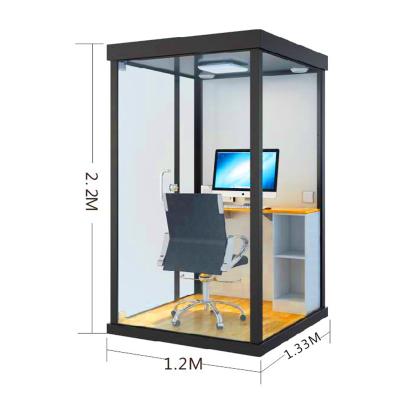 China Modern Hospital Cabin For Office Work With Standard Tempered Glass Material Best Movable Soundproof Function for sale