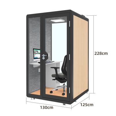 China Modular Mini Office Telephone Room Soundproof Booth Sound Insulation Pod for Live Webcasting Vocal Music Studio Private Silence Space for sale