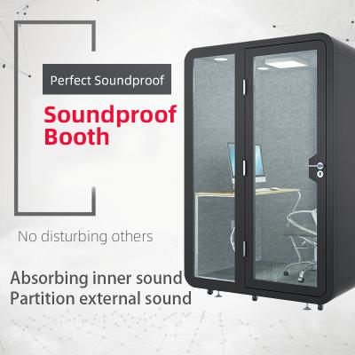 China M-01 Modular Style Mini Soundproof Office Room Telephone Booth For Private Meeting Acoustic Pod Webcasting Piano Music Studio Space OEM for sale