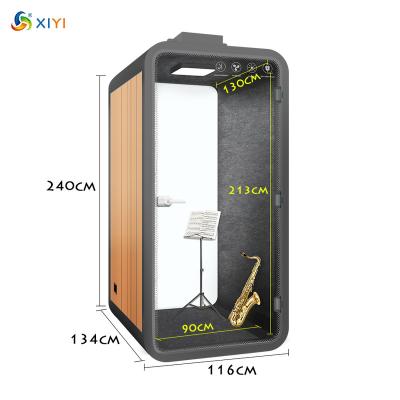 China Soundproof/Telephone/Webcasting/Soundproof Booth Karaoke/Music Isolation For Education Webcasting Music Meeting Phone With Beautiful Aluminum Profile Frame OEM Factory for sale