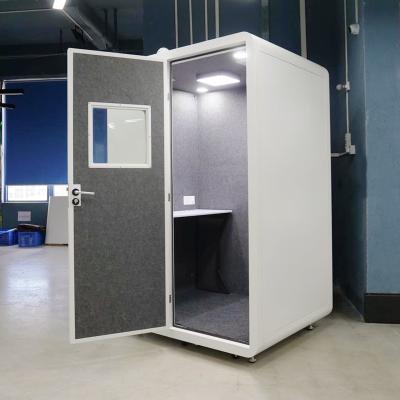 China Modular Indoor Vocal Booth For Singers Sound Recording Portable Vocal Booths Recording Soundproof Booth For Home Recording for sale