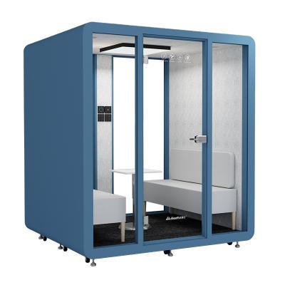 China Modular Soundproof Indoor Mobile Workspace Office Pod Meeting Work Pods Telephone Study Booth Booth For Sale for sale