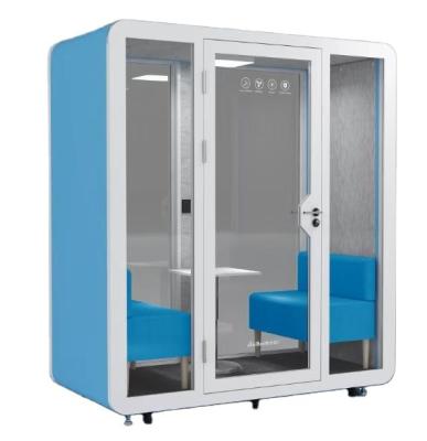 China Modular Movable Acoustic Acoustic Office Venue Meeting Desk Reception Conference Room Office Soundproof Telephone Booth Pod for sale