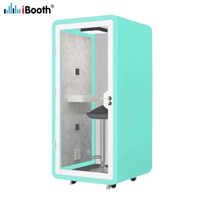 China Soundproof Pod Office Privacy Booth (Other) Panel Telephone Booth Desk Single Pod Sound Absorbing Adjustable Soundproof Call for sale