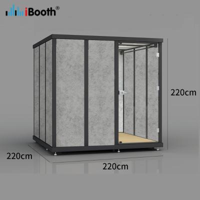 China Piano/Meeting/Webcasting/Large Size Soundproof Glass Booth Customized Glass Soundproof Glass Booth Meeting Room Music for sale