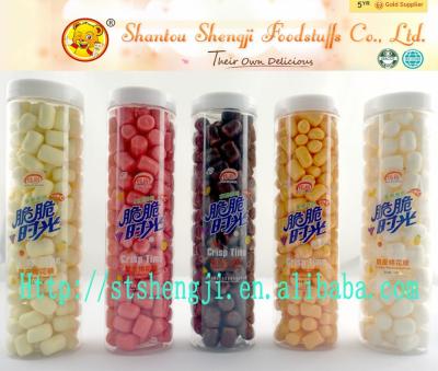 China Natural Crispy Sweet Marshmallow, Candy Coated for sale