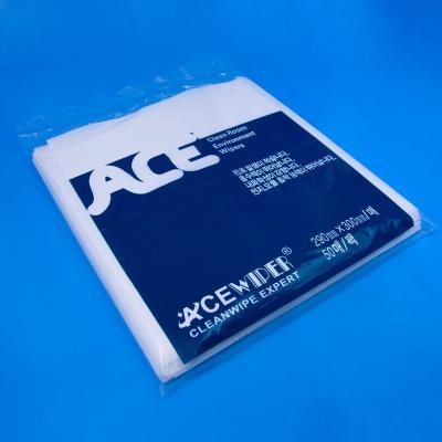 China Cleanroom 100-1000 Cleanroom Supplies In Alcholol Fast ESD Wipers Universal Private Label for sale