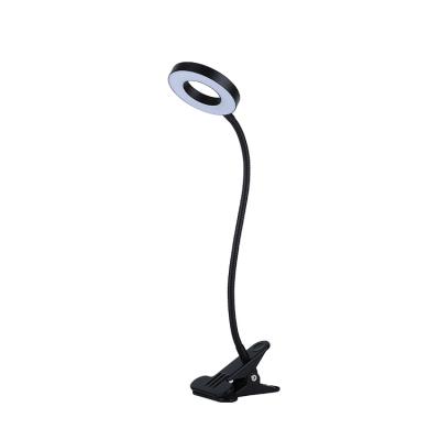 China Minimalist Rohs Ce Erp fashionable Dimmable energy saving eye caring dormitory home office led clip lamp table Lamps for white collar for sale