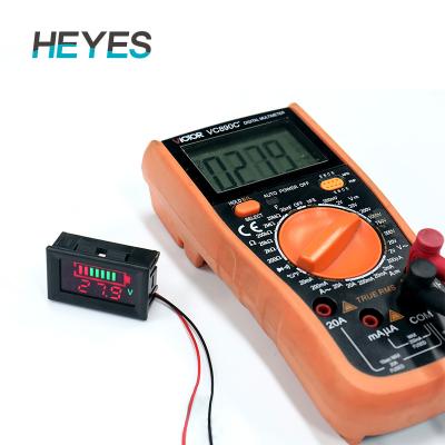 China RV Acid Lead Lithium Battery Monitor Voltage Capacity Indicator Meter Tester for sale