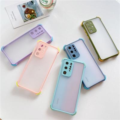 China Dirt Resistant Matte Pc Antishock Shockproof Clear Dual Color PC Case For Samsung Note 10 Note 10 Plus for sale