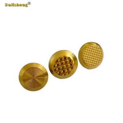 China Modern Tactile Indicator Buttons 316 Stainless Steel Brass Tactile Strip Paving Tile Pineapple Non-Slip Plastic Yellow Black Carborundum for sale