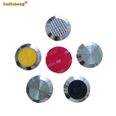 China Modern Tactile Indicators Buttons 316 Stainless Steel Strips Plastic Self Grip Stud 304 Brass Linear Carborundum Tactile Non Slip for sale