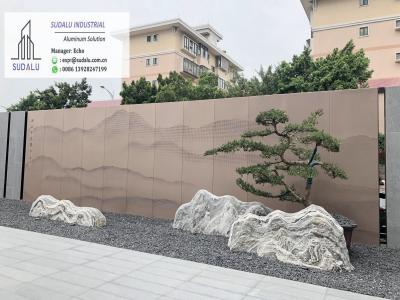 China SUDALU Aluminum CNC Laser Cutting Curvel Panel for Plaza Garden Decoration Alumunum Panel for sale