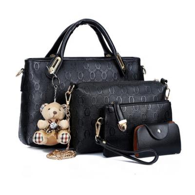 China New High Quality ZZ Women Messenger Handbag Set 4 PU Leather Composite Bag for sale