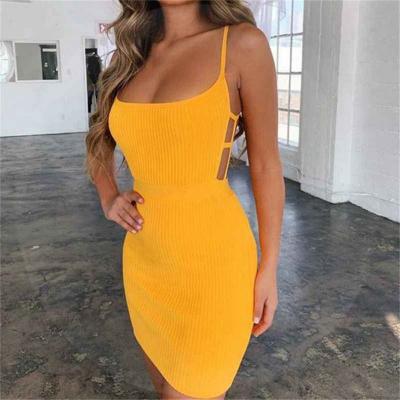 China 2020 anti-static European and American popular sexy open summer Amazon Amazon wise tight strap dress back for sale