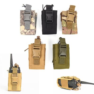 China Outdoor sport travel hiking camping army cloth army survival tool molle radio pocket tactical radio pocket for sale