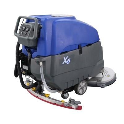 China Hotels Large Tank Two Brushes Manual Floor Cleaning Machine, Manufacturer for sale