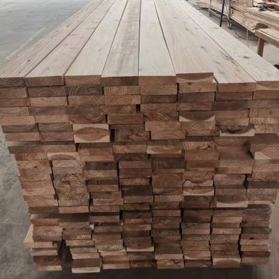 China Easily Assembled Japanese Cedar Fencing Back Rail 38*140*2440 S4S Fence Panel with Rounded Sides for sale