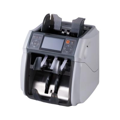 China Length: 100-185mm HT-9100C Double Mixed 2 Pockets Value Money CIS Counting Machine Bill Money Cash Counter Detector Banknote Value Counter for sale