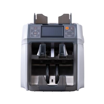 China Length: Asian 100-185mm HT-9100F 2 Pockets Mixed Value Money CIS Counting Machine Bill Counter Cash Counting Detector Banknote Value Counter for sale