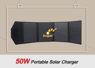 China 4 X 12.5w Portable Solar Power Supply Foldable Solar Panel Charger For Camping for sale