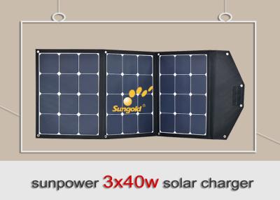 China Easy Carrying 120w 12v Portable Folding Solar Panel Kit For Hiking / Camping for sale