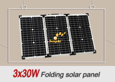 China Portable 12V 90W Folding Solar Panels For Motorhomes / Camping / Caravan for sale