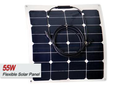 China 55w Semi Flexible Solar Panel / Sunpower Flexible Solar Cells 23.7% Efficiency for sale