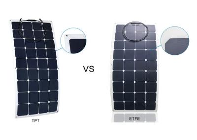 China Weatherproof ETFE Portable RV Flexible Solar Panels With 30 Degrees Curvature for sale