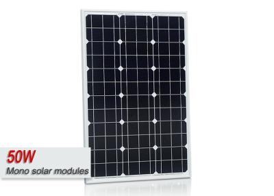 China 50 Watt Mono Silicon Solar Panels TPT Material With Junction Box MC4 Connector for sale