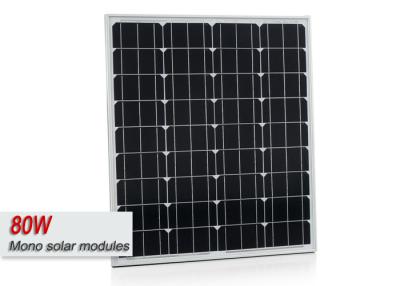 China 80W 18V High Efficiency Monocrystalline Solar Cells Panel For Home Electricity for sale