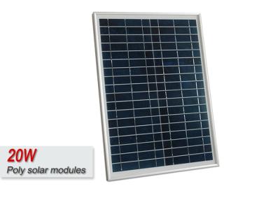 China RV 20w Poly Solar Panel Kits / Polycrystalline Solar Module Panel With Aluminium Frame for sale