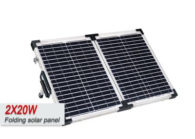 China 2 X 20W Portable Solar Panels For RV Batteries , Portable Power Pack With Solar Panel for sale