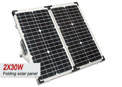 China 2 X 30w Waterproof Foldable Solar Panel For Caravans / Water Pumping Systems for sale