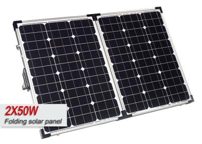 China 12v 80 Watt Foldable Solar Panel With TPT Material , Camping Solar Panel System Kit for sale