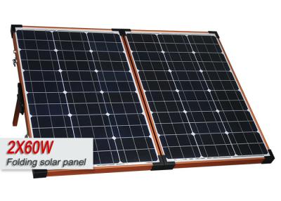 China Red Frame 120W Portable Foldable Solar Panels For Camping / Caravan / RV for sale