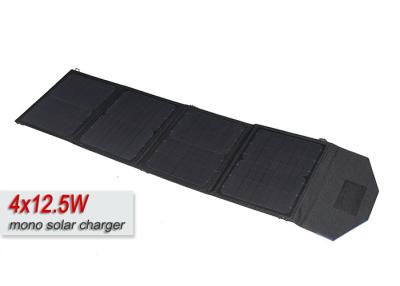 China High Conversion Rate 50w Solar Battery Charger Kits With High - Wear PVC Fabric Covering for sale