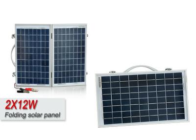 China 2 X 12W Sungold Foldable Custom Solar Panels For Rv Battery Easy To Carry Outside for sale