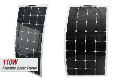 China 18 Volt RV Semi Flexible Solar Panel , Easy Assembly Flexible Solar Cell Sheets  for sale