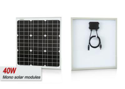 China 40 Watt Mono Cell Solar Panel Off Grid Solar System With High Strength Frame for sale