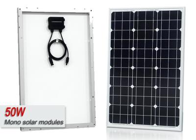 China Portable 50w Mono Solar Panels With Wind Resistance And High Strength Frame for sale