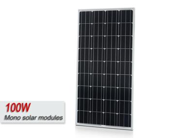 China Photovoltaic 100w Mono Solar Panels , Monocrystalline Silicon Solar Cells  for sale