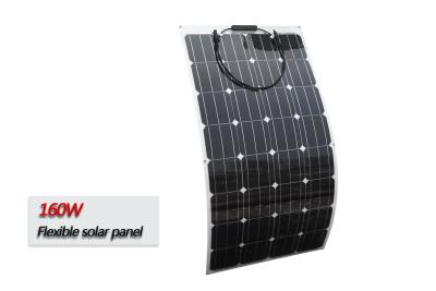 China 160 Watt ETFE Semi Flexible Solar Panel Camping 20.50% Efficiency For Motorhomes for sale